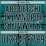 Jersey Teal Uniform Soccer Lines Sublimation Black-White Custom Jersey Teal Uniform Soccer Lines Sublimation Black-White Custom