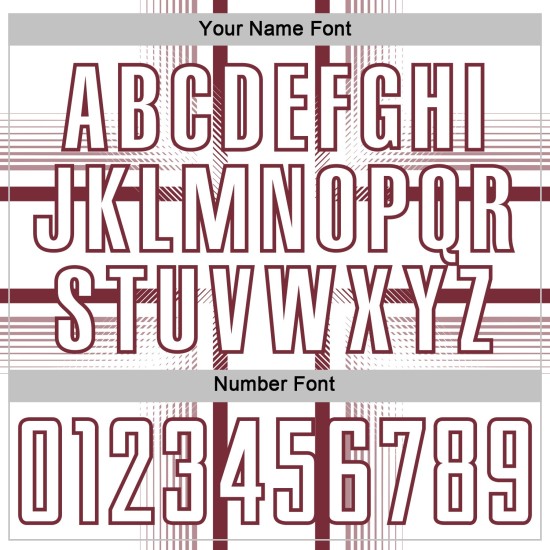 Custom Sublimation Jersey Soccer White Uniform Lines Burgundy Custom Sublimation Jersey Soccer White Uniform Lines Burgundy