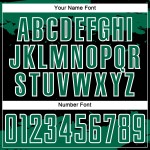 Uniform Kelly Custom Black Green-White Fragment Sublimation Soccer Art Jersey Abstract Uniform Kelly Custom Black Green-White Fragment Sublimation Soccer Art Jersey Abstract