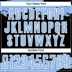 Light Fragment Sublimation Black Uniform Abstract Art Custom Soccer Jersey Blue-White Light Fragment Sublimation Black Uniform Abstract Art Custom Soccer Jersey Blue-White