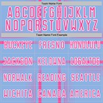 Uniform Blue Sublimation Soccer Custom Lines Pink-White Jersey Light Uniform Blue Sublimation Soccer Custom Lines Pink-White Jersey Light