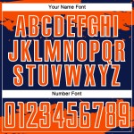 Sublimation Art Orange-White Soccer Navy Custom Abstract Uniform Fragment Jersey Sublimation Art Orange-White Soccer Navy Custom Abstract Uniform Fragment Jersey