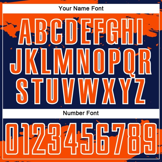 Sublimation Art Orange-White Soccer Navy Custom Abstract Uniform Fragment Jersey Sublimation Art Orange-White Soccer Navy Custom Abstract Uniform Fragment Jersey