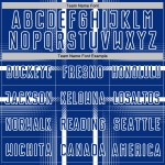 Royal Custom Soccer Lines White Sublimation Uniform Jersey