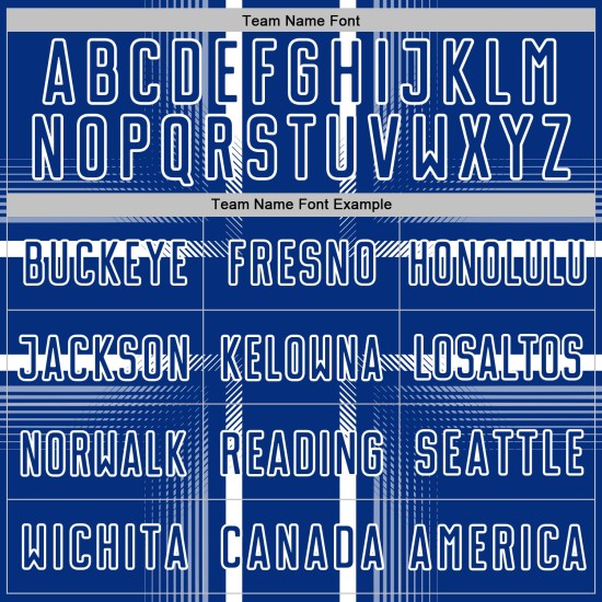 Royal Custom Soccer Lines White Sublimation Uniform Jersey