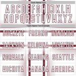 Custom Sublimation Jersey Soccer White Uniform Lines Burgundy Custom Sublimation Jersey Soccer White Uniform Lines Burgundy