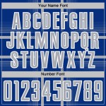 Royal Custom Jersey Lines Gray-White Soccer Sublimation Uniform Royal Custom Jersey Lines Gray-White Soccer Sublimation Uniform