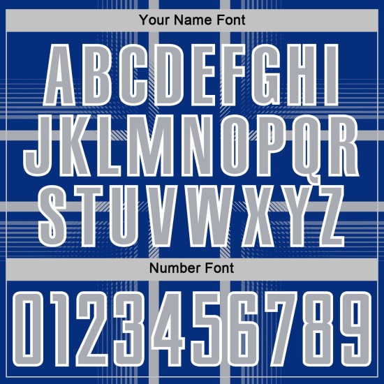 Royal Custom Jersey Lines Gray-White Soccer Sublimation Uniform Royal Custom Jersey Lines Gray-White Soccer Sublimation Uniform