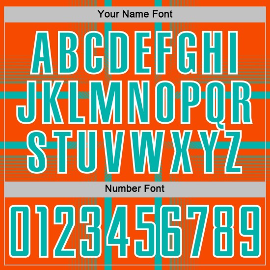 Lines Jersey Uniform Custom Orange Soccer Aqua-White Sublimation Lines Jersey Uniform Custom Orange Soccer Aqua-White Sublimation