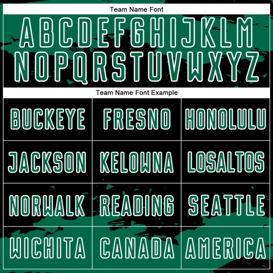 Uniform Kelly Custom Black Green-White Fragment Sublimation Soccer Art Jersey Abstract Uniform Kelly Custom Black Green-White Fragment Sublimation Soccer Art Jersey Abstract