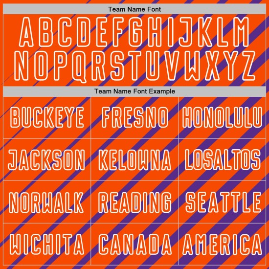 Lines Sublimation Jersey Uniform Custom Purple Soccer Orange-White Lines Sublimation Jersey Uniform Custom Purple Soccer Orange-White