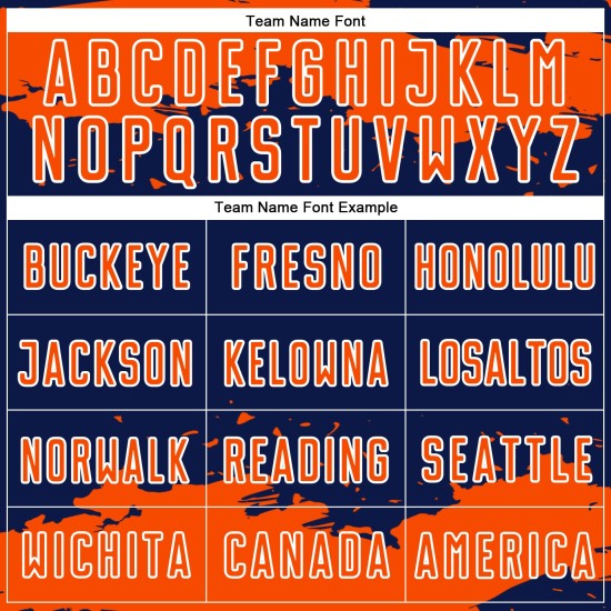 Sublimation Art Orange-White Soccer Navy Custom Abstract Uniform Fragment Jersey Sublimation Art Orange-White Soccer Navy Custom Abstract Uniform Fragment Jersey