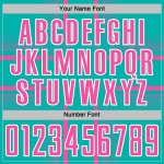 Sublimation Aqua Custom Soccer Lines Uniform Jersey Pink-White Sublimation Aqua Custom Soccer Lines Uniform Jersey Pink-White