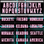 Custom Jersey Black Lines Uniform Sublimation Aqua-Pink White Soccer Custom Jersey Black Lines Uniform Sublimation Aqua-Pink White Soccer