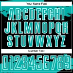 Fragment Black Jersey Uniform Aqua-White Soccer Abstract Custom Art Sublimation Fragment Black Jersey Uniform Aqua-White Soccer Abstract Custom Art Sublimation