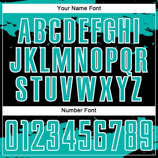 Fragment Black Jersey Uniform Aqua-White Soccer Abstract Custom Art Sublimation Fragment Black Jersey Uniform Aqua-White Soccer Abstract Custom Art Sublimation