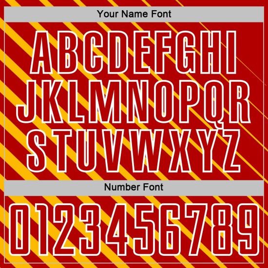 Jersey Sublimation Gold Red-White Lines Custom Soccer Uniform Jersey Sublimation Gold Red-White Lines Custom Soccer Uniform