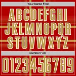 Gold-White Red Lines Sublimation Old Uniform Soccer Custom Jersey Gold-White Red Lines Sublimation Old Uniform Soccer Custom Jersey