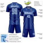 Jersey Sublimation Soccer Royal Light Blue-White Uniform Lines Custom Jersey Sublimation Soccer Royal Light Blue-White Uniform Lines Custom