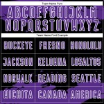 Purple-White Custom Black Art Abstract Sublimation Fragment Uniform Jersey Soccer