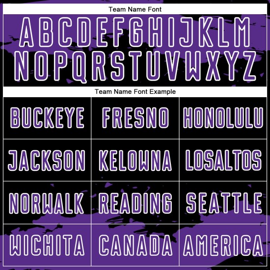 Purple-White Custom Black Art Abstract Sublimation Fragment Uniform Jersey Soccer