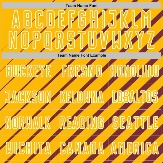 Gold-White Jersey Custom Sublimation Burgundy Lines Uniform Soccer Gold-White Jersey Custom Sublimation Burgundy Lines Uniform Soccer