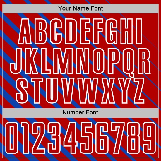 Custom Thunder Sublimation Jersey Uniform Red-White Soccer Lines Blue