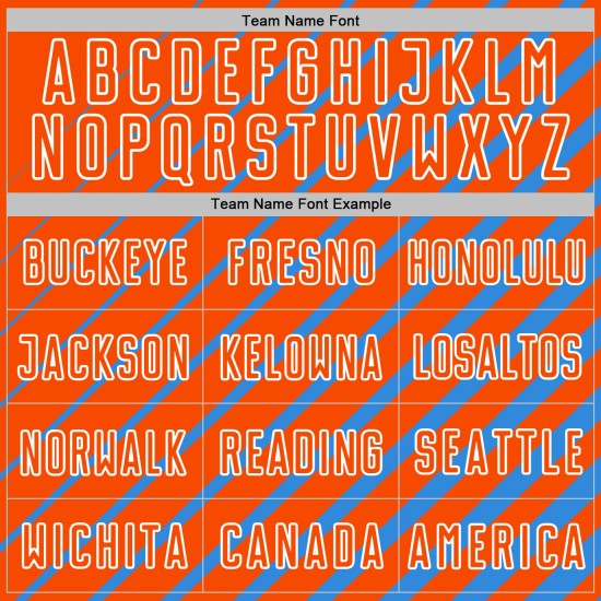 Powder Sublimation Jersey Lines Soccer Orange-White Uniform Blue Custom Powder Sublimation Jersey Lines Soccer Orange-White Uniform Blue Custom