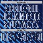 Blue Soccer Jersey Powder Navy-White Lines Sublimation Uniform Custom Blue Soccer Jersey Powder Navy-White Lines Sublimation Uniform Custom