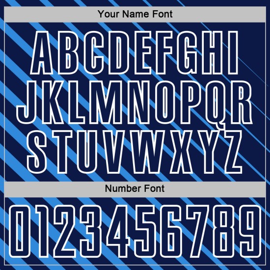 Blue Soccer Jersey Powder Navy-White Lines Sublimation Uniform Custom Blue Soccer Jersey Powder Navy-White Lines Sublimation Uniform Custom