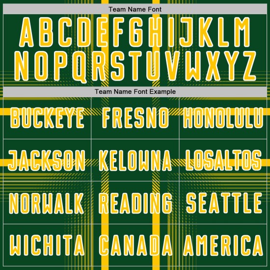 Sublimation Custom Jersey Uniform Soccer Yellow-White Lines Green