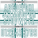 Soccer Lines Custom Uniform Sublimation White Teal Jersey Soccer Lines Custom Uniform Sublimation White Teal Jersey