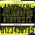 Black Sublimation Abstract Art Soccer Yellow Neon Fragment Jersey Uniform Custom Black Sublimation Abstract Art Soccer Yellow Neon Fragment Jersey Uniform Custom