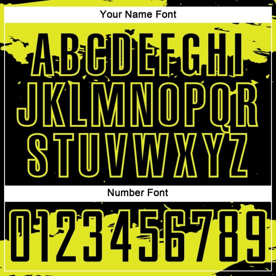 Black Sublimation Abstract Art Soccer Yellow Neon Fragment Jersey Uniform Custom Black Sublimation Abstract Art Soccer Yellow Neon Fragment Jersey Uniform Custom