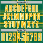 Uniform Soccer Jersey Gold-White Kelly Green Lines Sublimation Custom Uniform Soccer Jersey Gold-White Kelly Green Lines Sublimation Custom