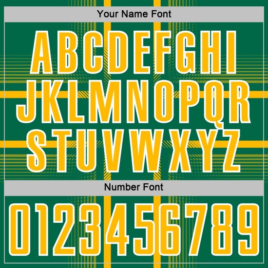 Uniform Soccer Jersey Gold-White Kelly Green Lines Sublimation Custom Uniform Soccer Jersey Gold-White Kelly Green Lines Sublimation Custom